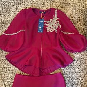 Rastam Couture skirt and top set